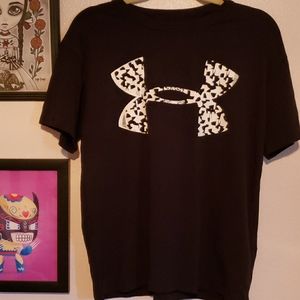 Under Armour  Girlfriend Tee black with white logo